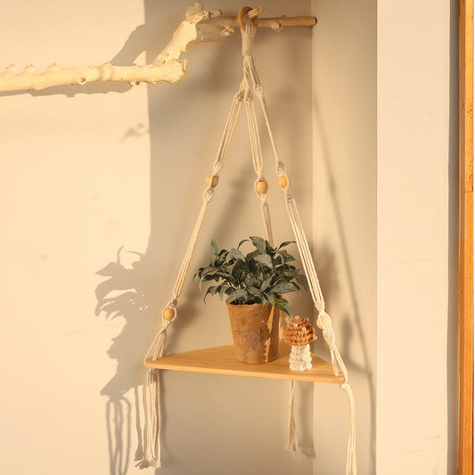 Macrame Triangle shelf