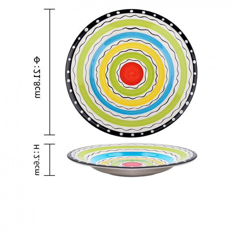 Ceramic Moroccan Inspired Serving Plate