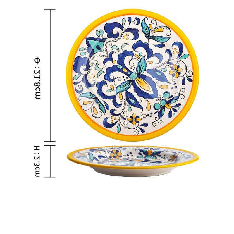 Ceramic Moroccan Inspired Serving Plate