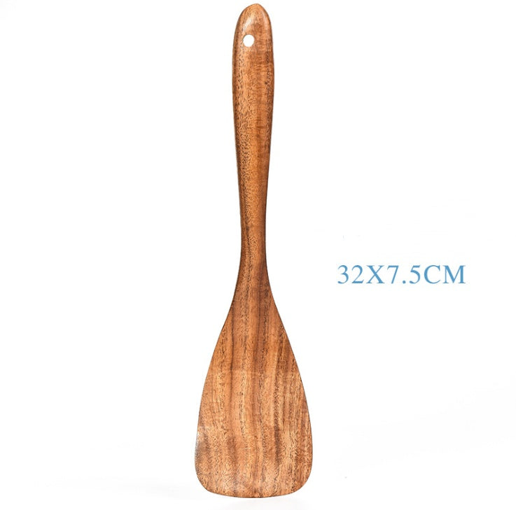 Teak Natural Wood Tableware Spoon Set