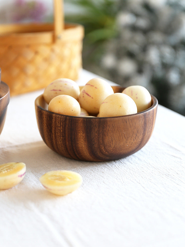 Natural Wooden Bowl Set