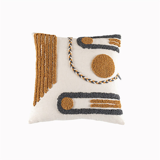 Indian Hand-tufted Cushion Cover