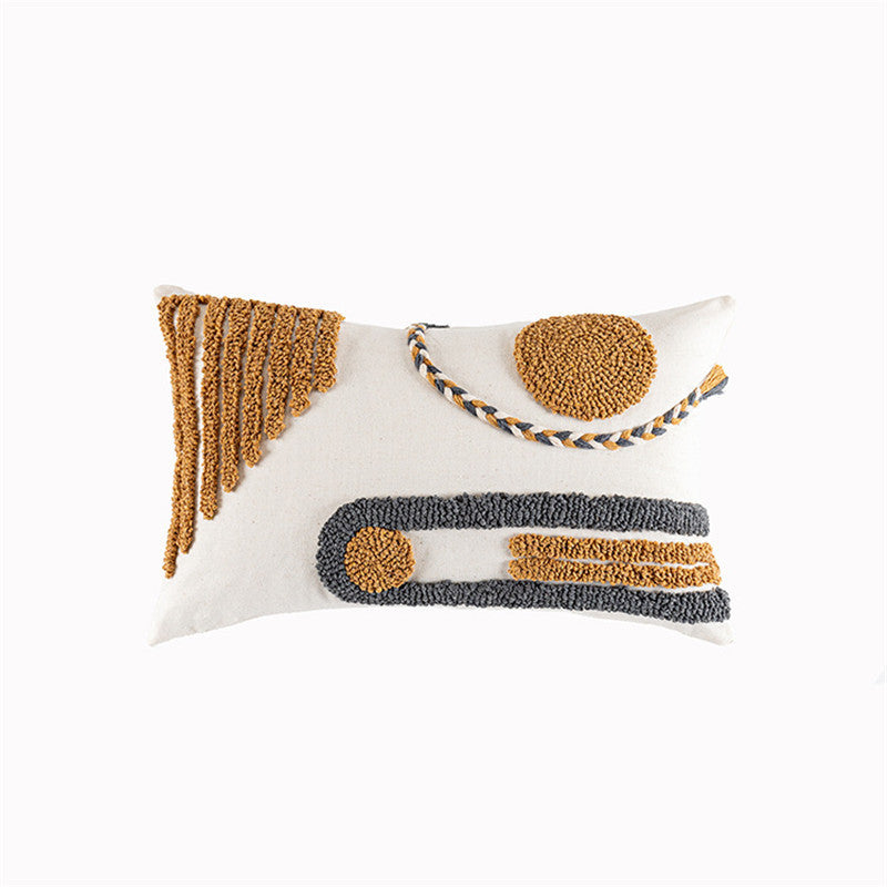 Indian Hand-tufted Cushion Cover