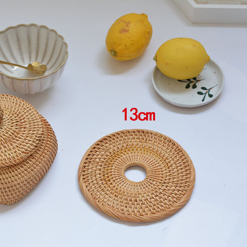 Rattan Meal Tabletop Woven Coaster