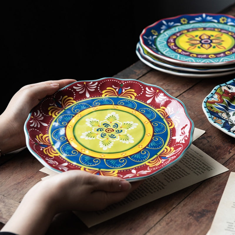 Ceramic Moroccan Inspired Serving Plate