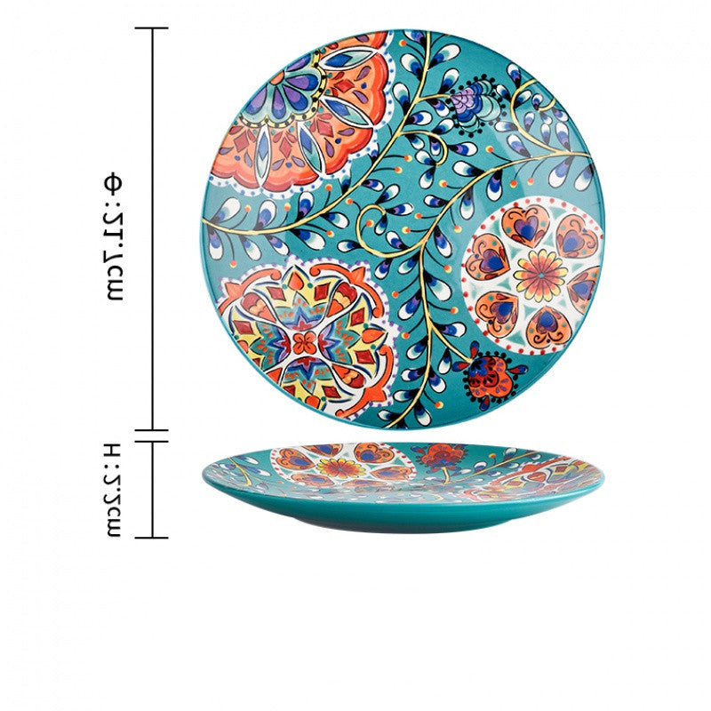 Ceramic Moroccan Inspired Serving Plate