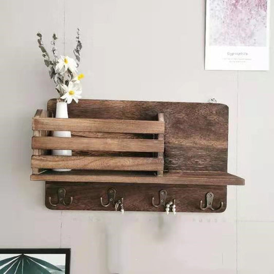 Vintage Wood Wall Shelf